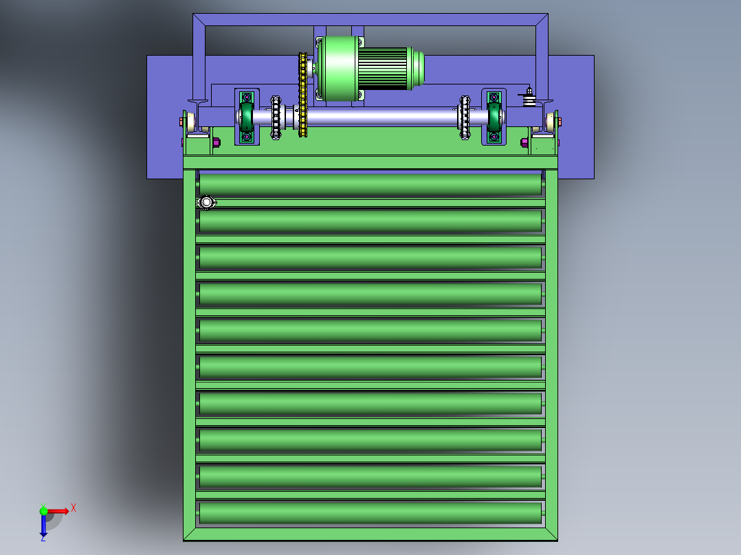 H834 链式提升机俯视图
