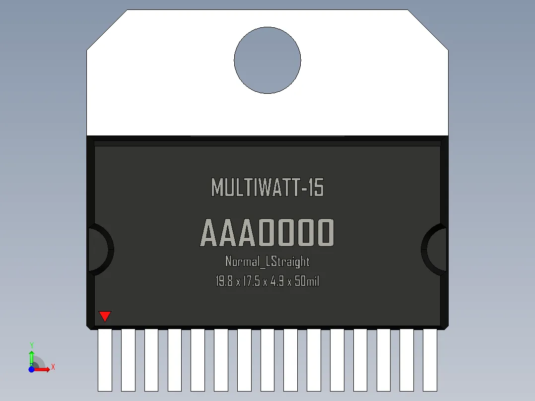 multiwatt-ST 封装-MULTIWATT-15_Normal_LStraight_rev1.1前视图