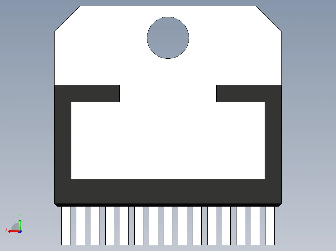 multiwatt-ST 封装-MULTIWATT-15_Normal_LStraight_rev1.1后视图