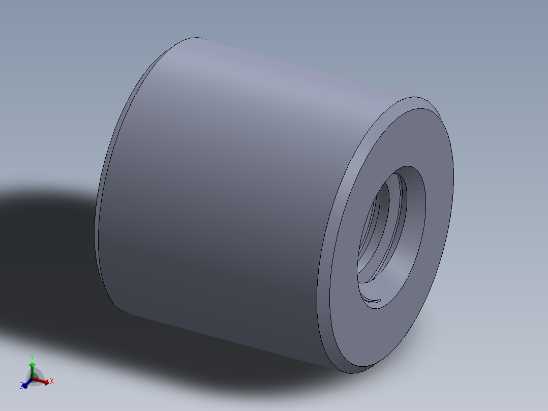 公制梯形螺母-TR14x3x30x28.SLDPRT主视图