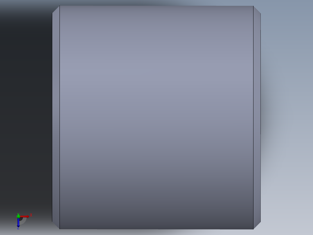 公制梯形螺母-TR14x3x30x28.SLDPRT俯视图