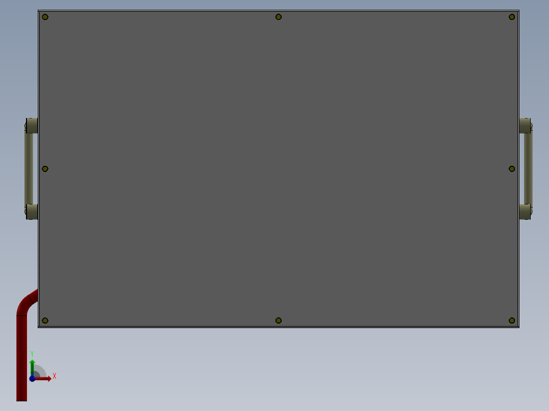 车用电池箱（钣金防水制作，适合房车，货车，商务用车）前视图