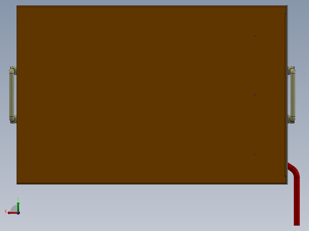 车用电池箱（钣金防水制作，适合房车，货车，商务用车）后视图