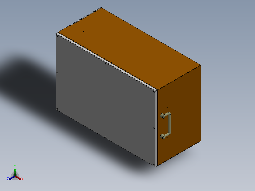 车用电池箱（钣金防水制作，适合房车，货车，商务用车）正等轴测图
