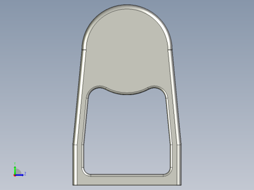 取手(不銹鋼)ES-3D多系列多零件图纸模型左视缩略图