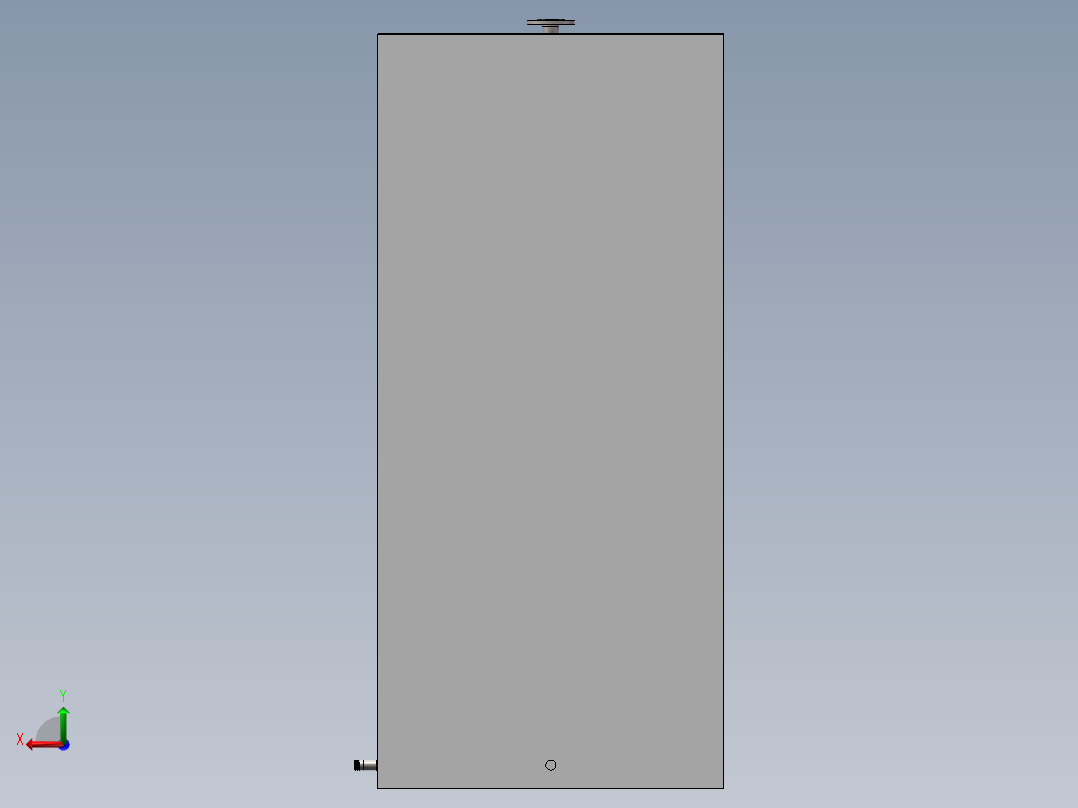 紧急复合式冲淋洗眼房SW模型设计后视图