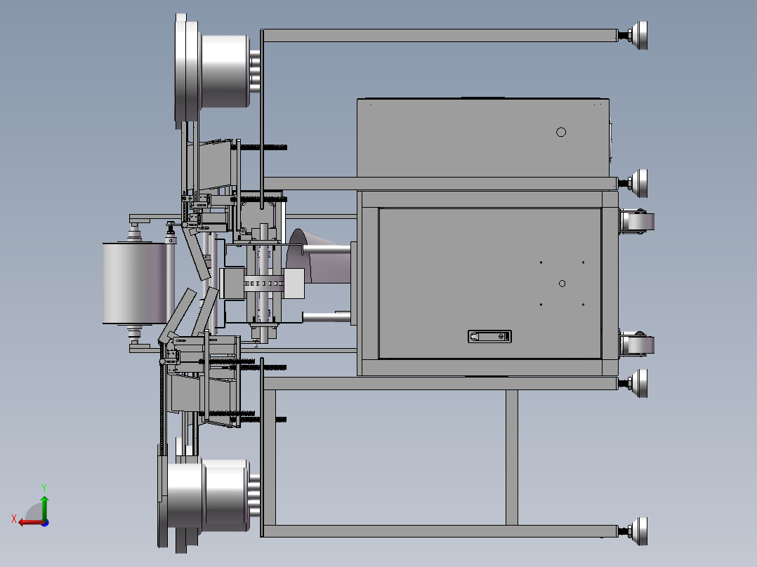 25振盘螺丝包装机后视图