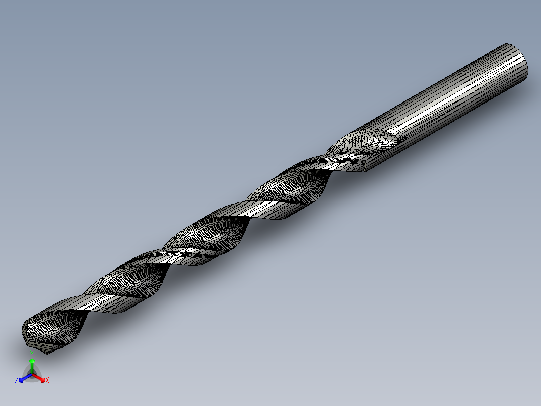 电钻 钻头1 (131)正等轴测图