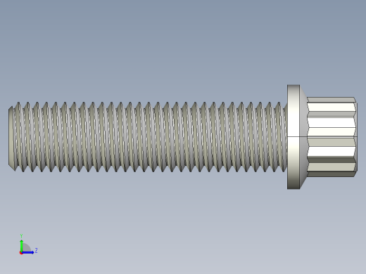 法兰头螺钉-5-16in-24 1.25long 12-point screws.IGS左视缩略图