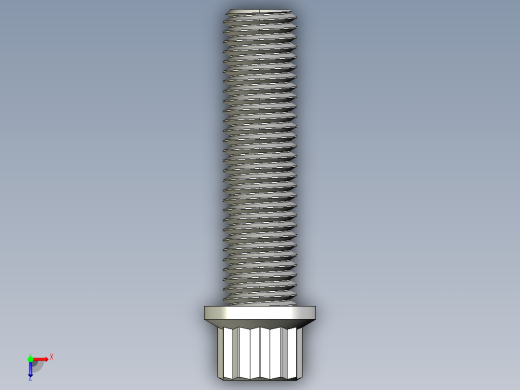 法兰头螺钉-5-16in-24 1.25long 12-point screws.IGS俯视缩略图