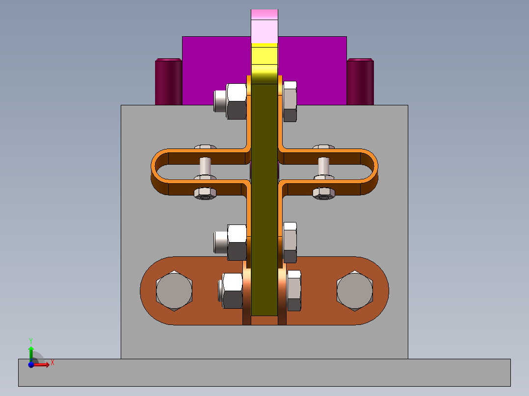 夹料机构1前视图