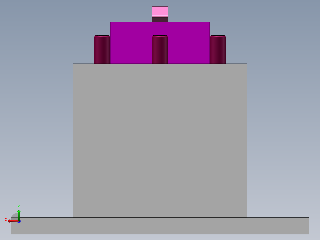 夹料机构1后视图