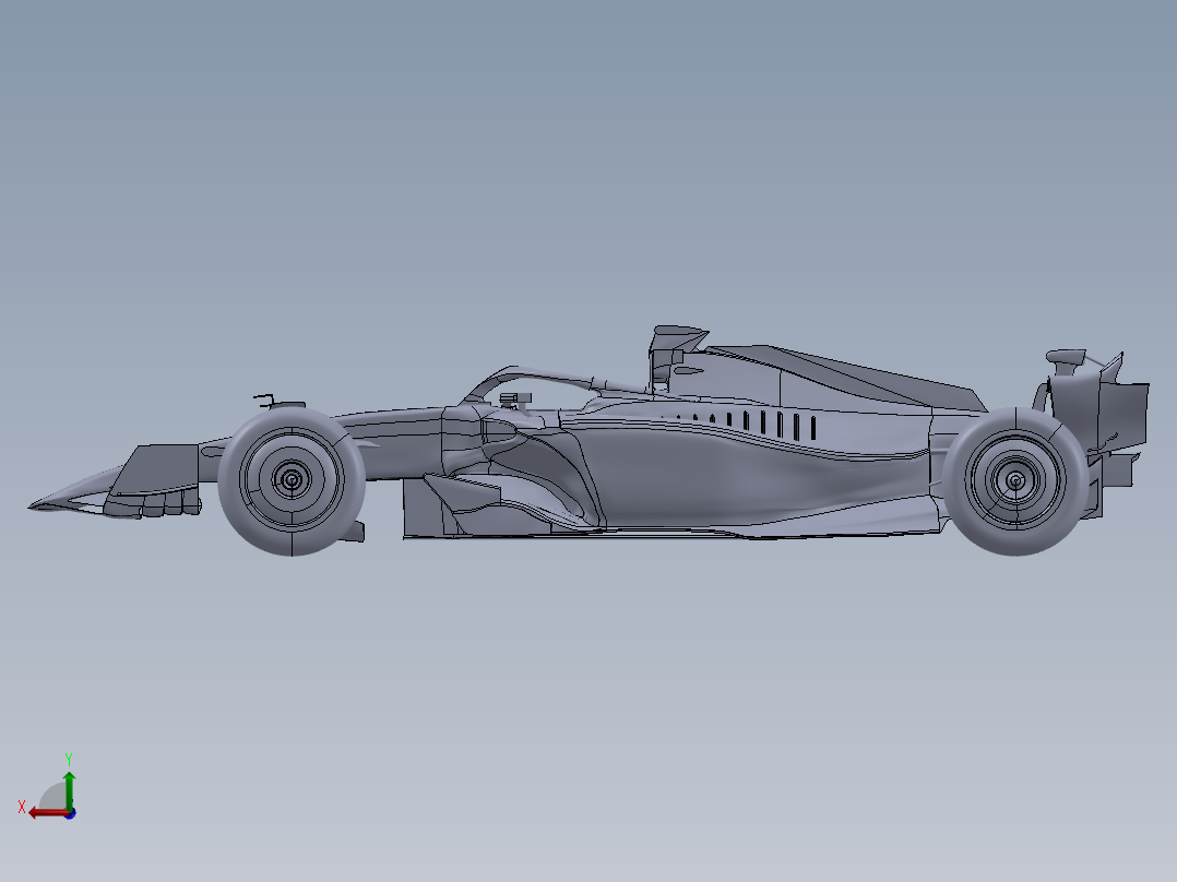法拉利车队一级方程式赛车后视图