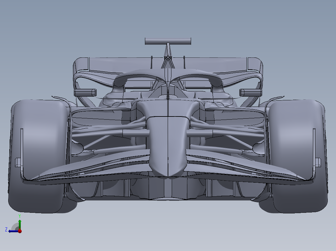 法拉利车队一级方程式赛车右视图