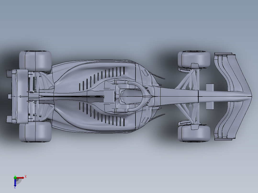 法拉利车队一级方程式赛车俯视图