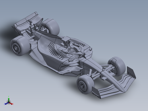 法拉利车队一级方程式赛车正等轴测缩略图