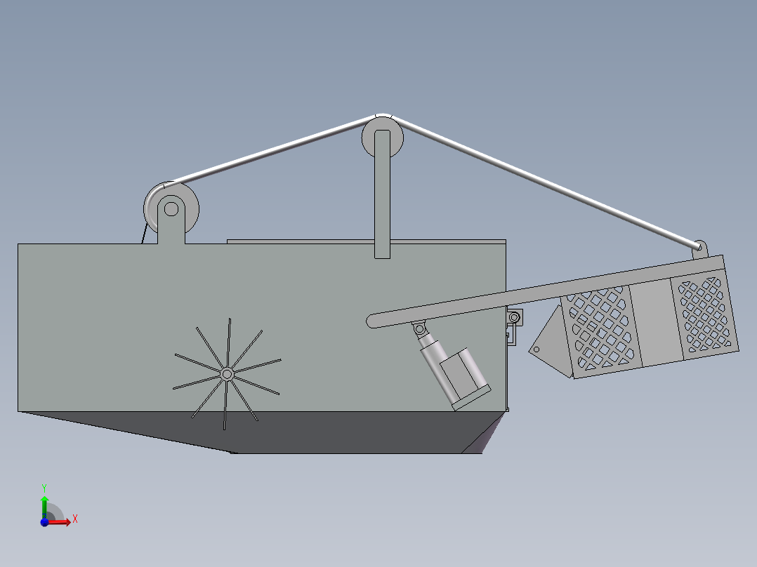 垃圾清理船 1459940前视图