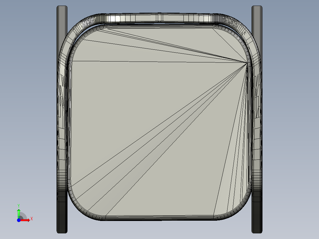 漂亮的凳子前视图