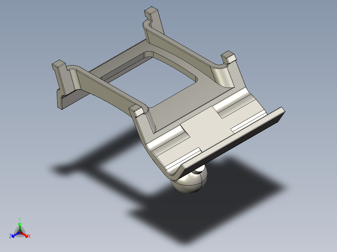 手机支架正等轴测图