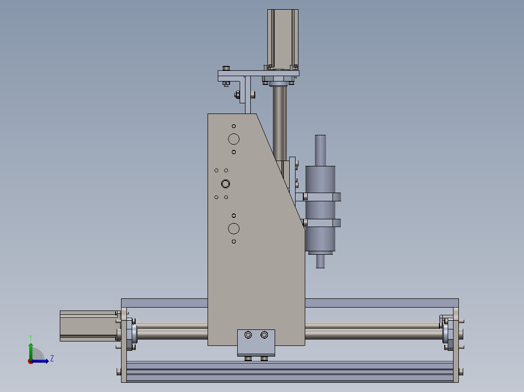 数控机床 (1)左视图