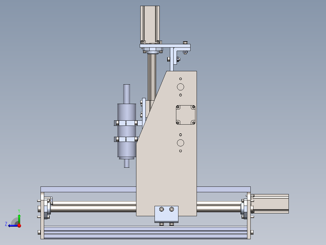 数控机床 (1)右视图
