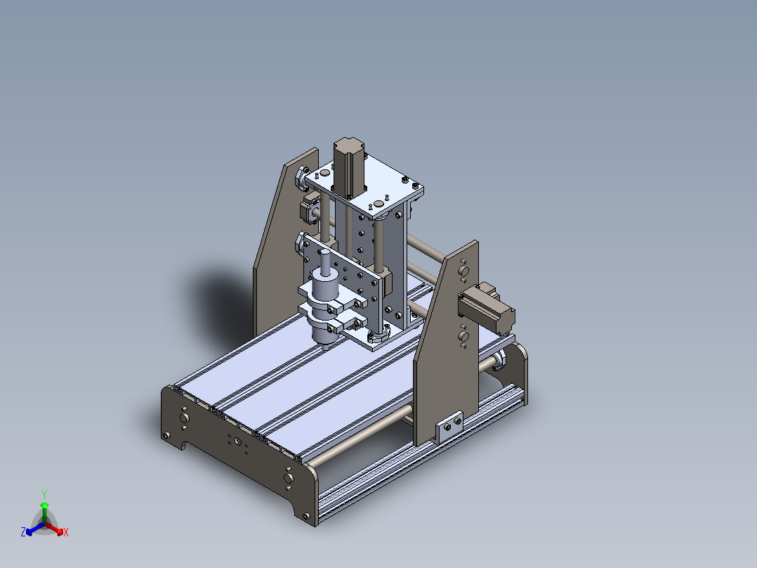 数控机床 (1)正等轴测图