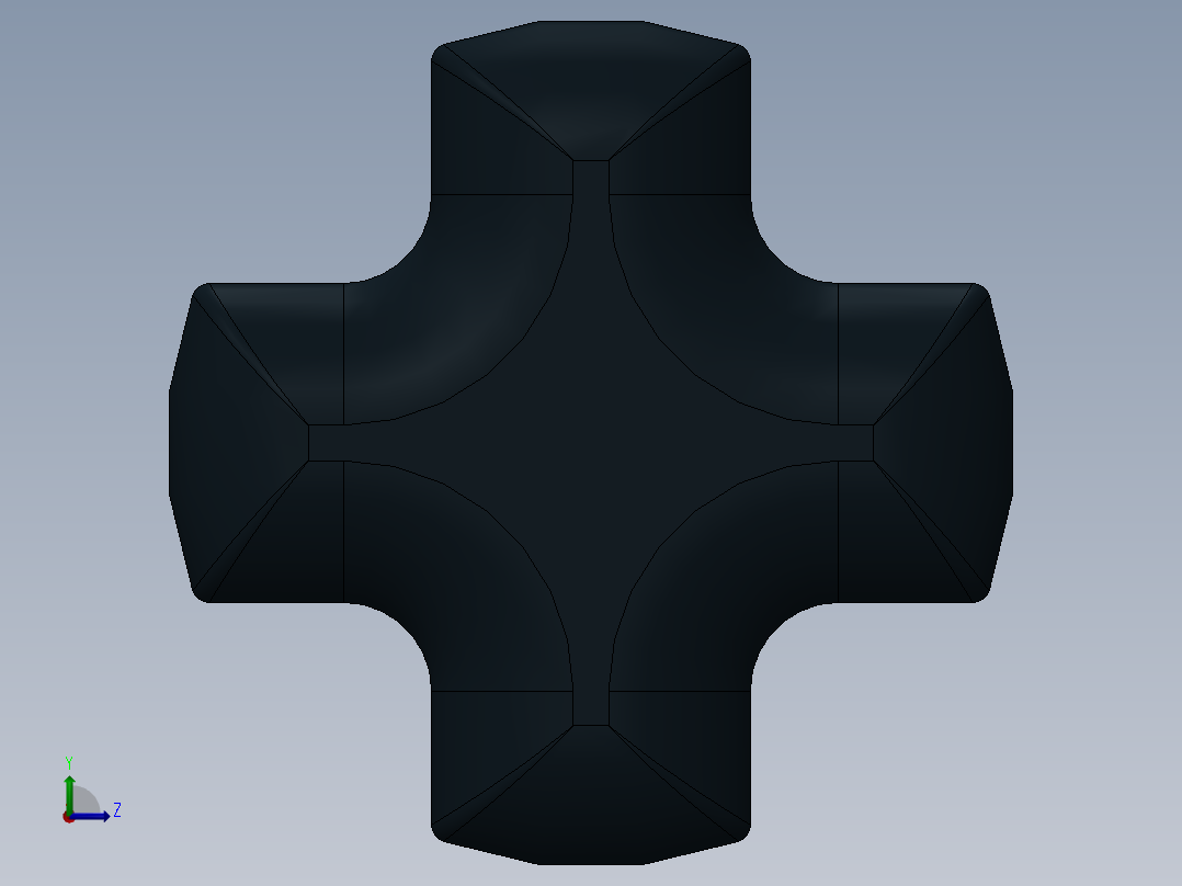 乐高机械组车桥-3708 Black Technic Axle 12.SLDPRT左视图