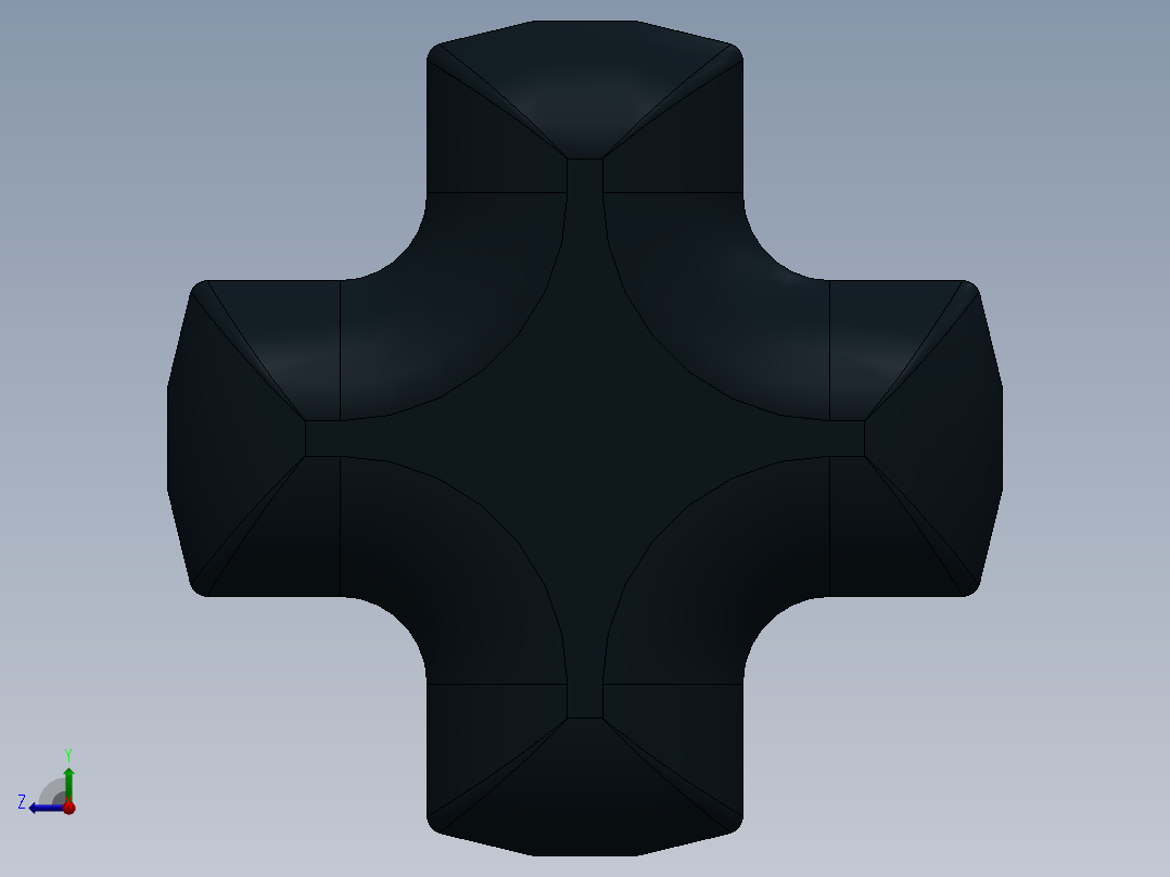 乐高机械组车桥-3708 Black Technic Axle 12.SLDPRT右视图