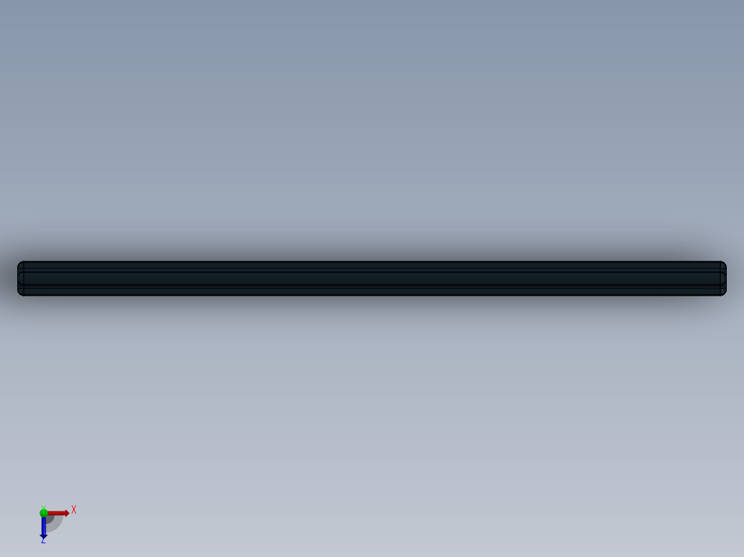 乐高机械组车桥-3708 Black Technic Axle 12.SLDPRT俯视图