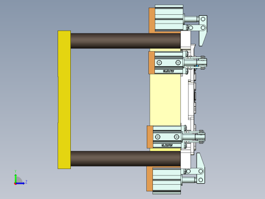CS19-C-CNC3-180926笔记本CNC工装夹具三维模型左视缩略图