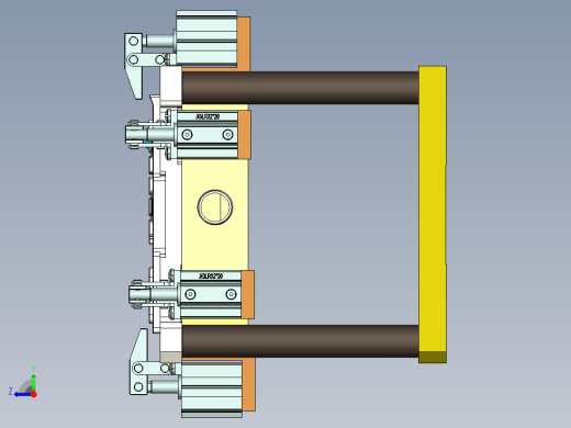 CS19-C-CNC3-180926笔记本CNC工装夹具三维模型右视缩略图