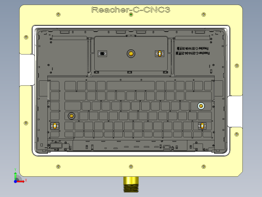 REACHER-C-笔记本CNC工装夹具三维模型cnc3-0814前视缩略图