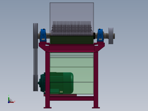 桔杆粉碎机sw23可编辑前视缩略图