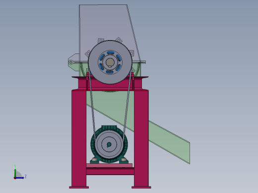 桔杆粉碎机sw23可编辑左视缩略图