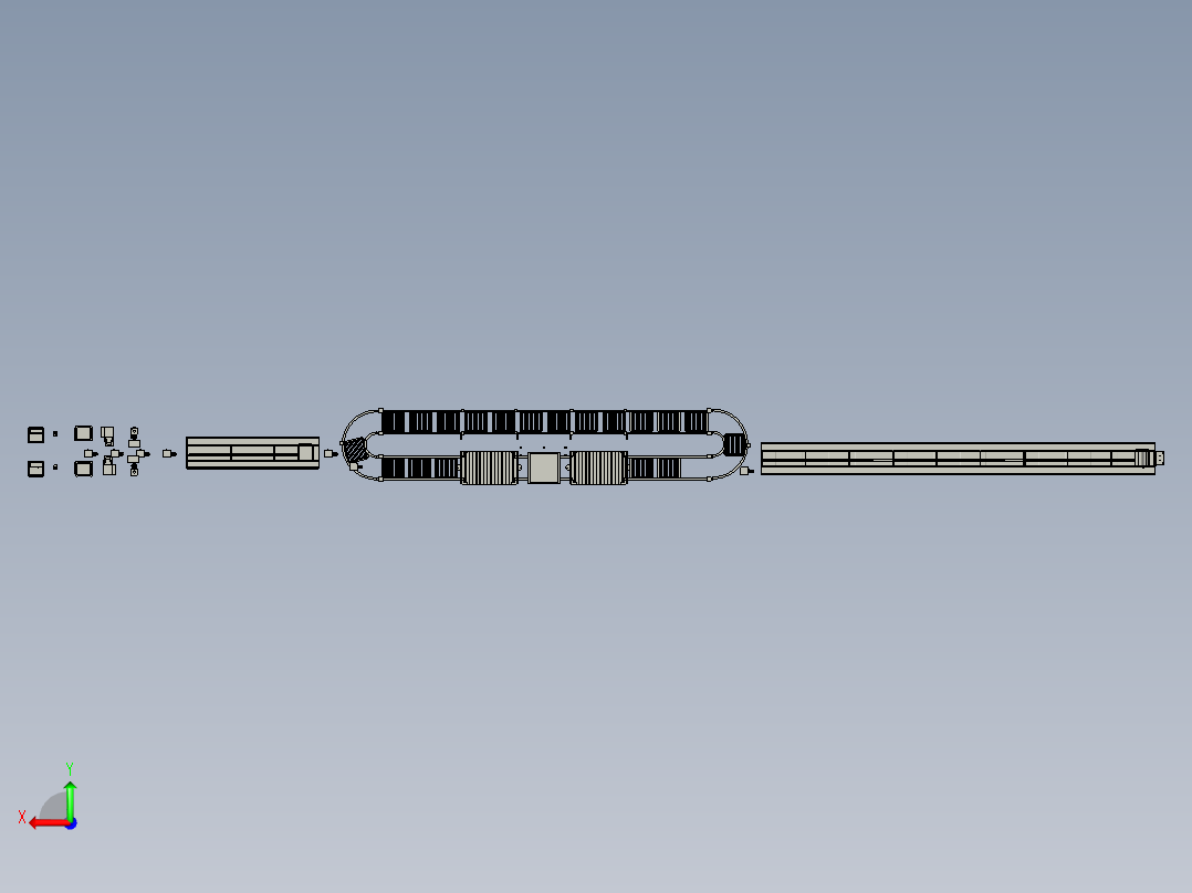 新能源自动化母排生产线后视图