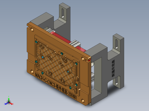 MACH-C笔记本CNC工装夹具三维模型-CNC3-铣外观面-200601正等轴测缩略图