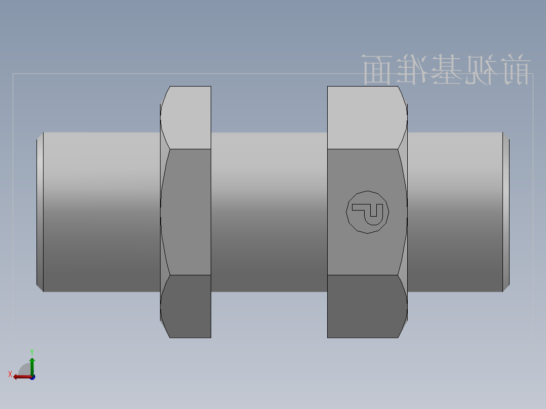 直通隔板接头、6D-22LN后视图
