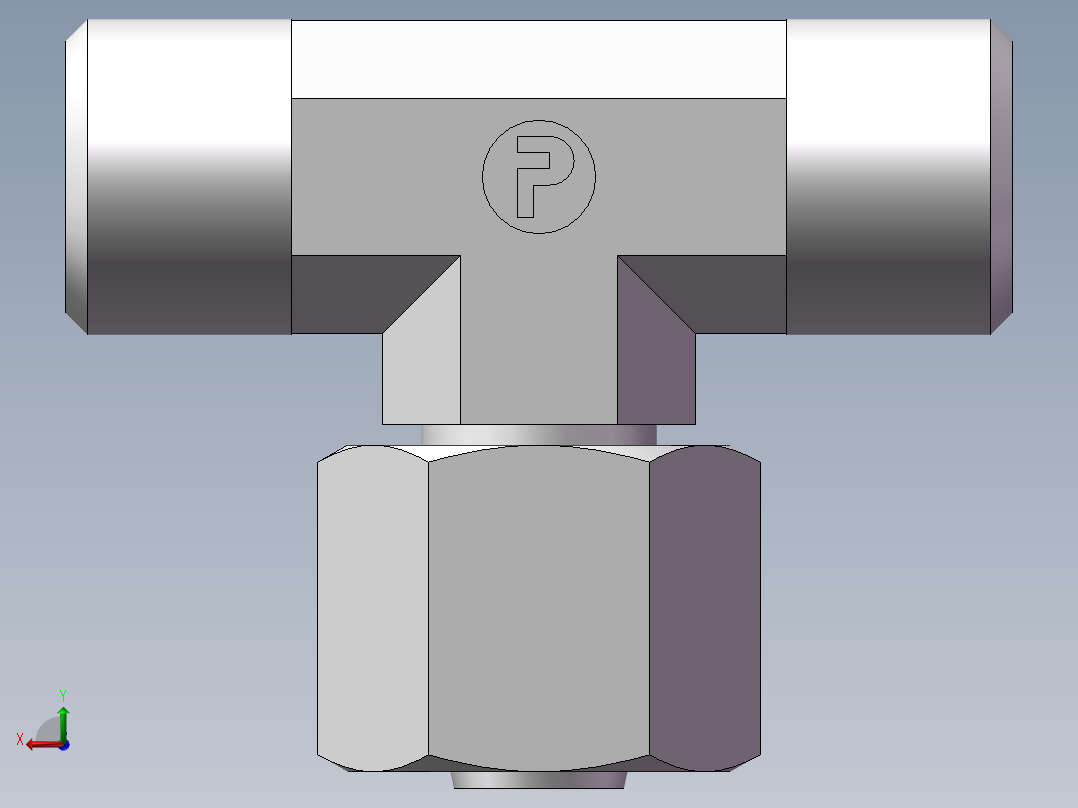 BC+BD 三通组合接头、BC-14后视图