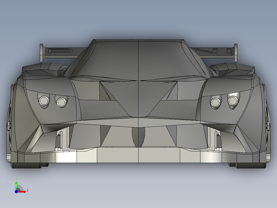 A3003251-帕加尼·宗达汽车前视图