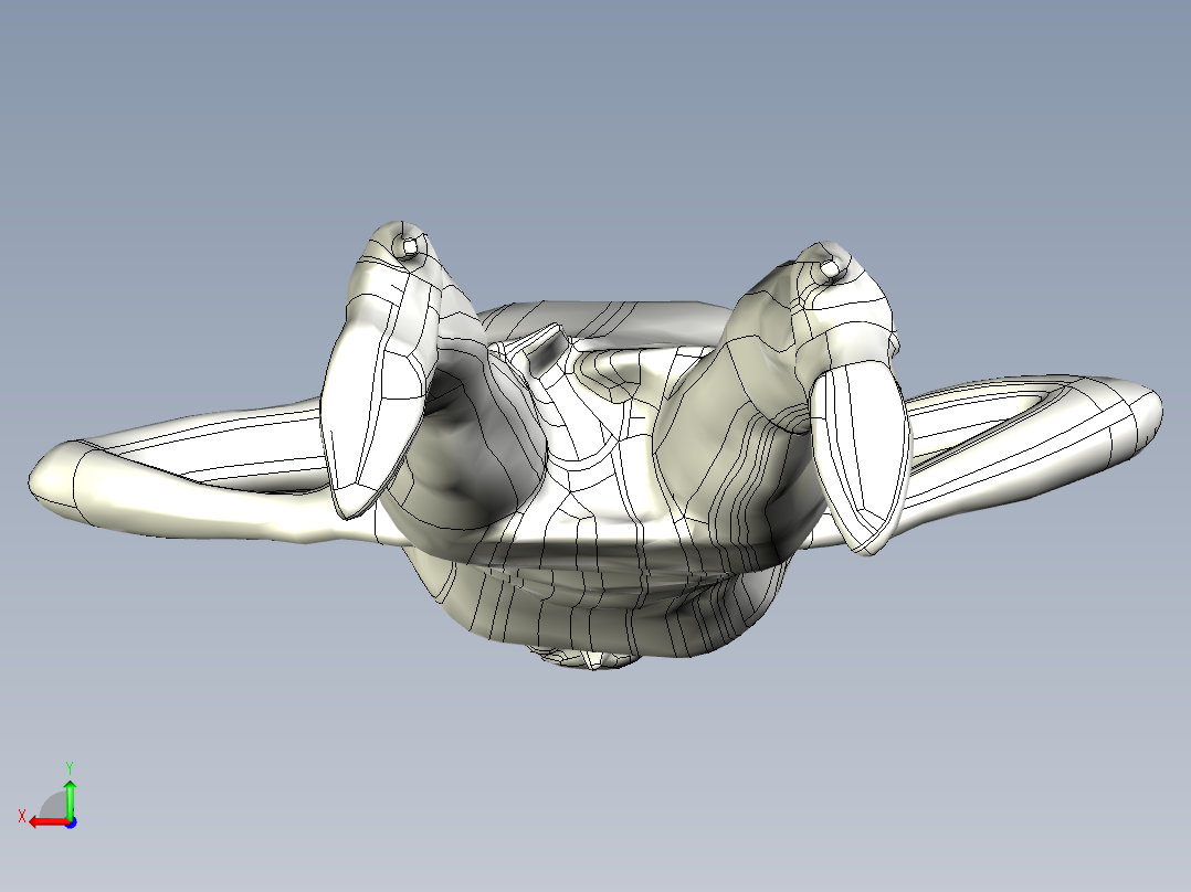 人体模型(115)后视图