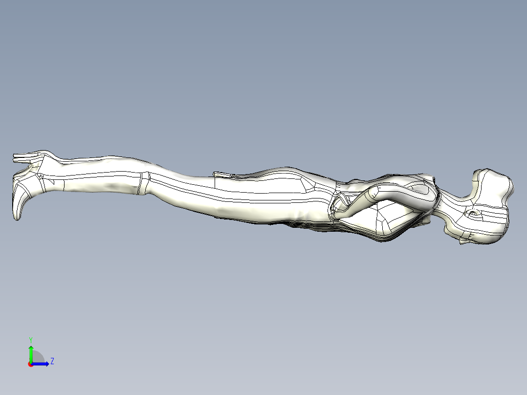 人体模型(115)左视图