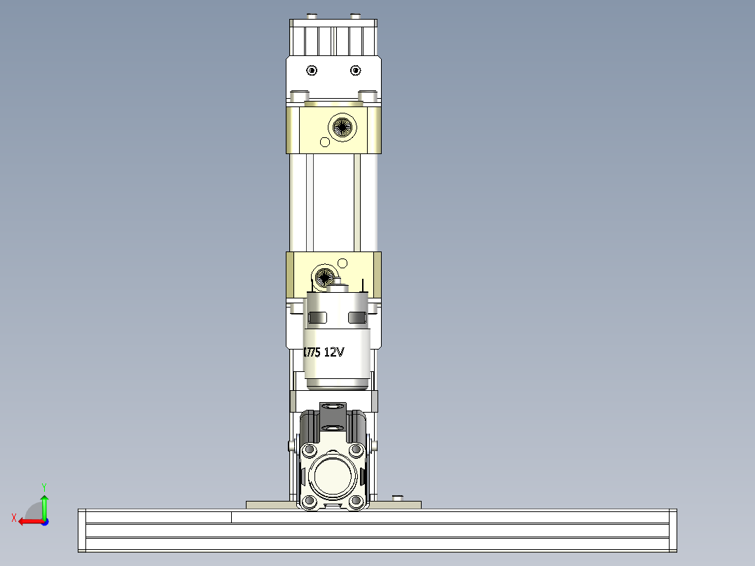 B2004051-半自动钻孔机钻床后视图