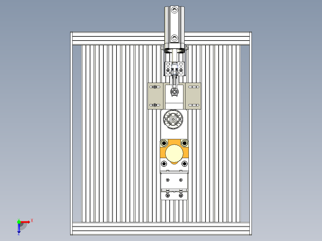 B2004051-半自动钻孔机钻床俯视图