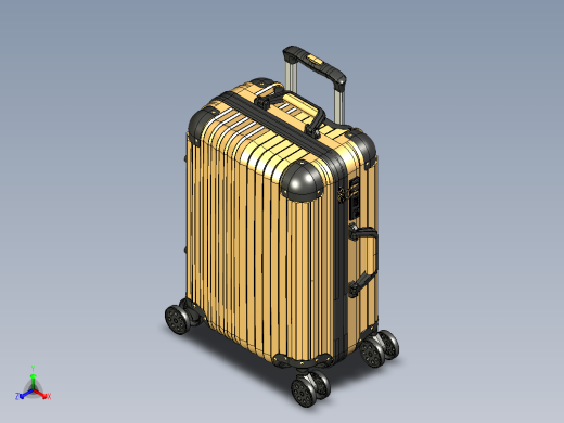 一款商务拉杆箱设计