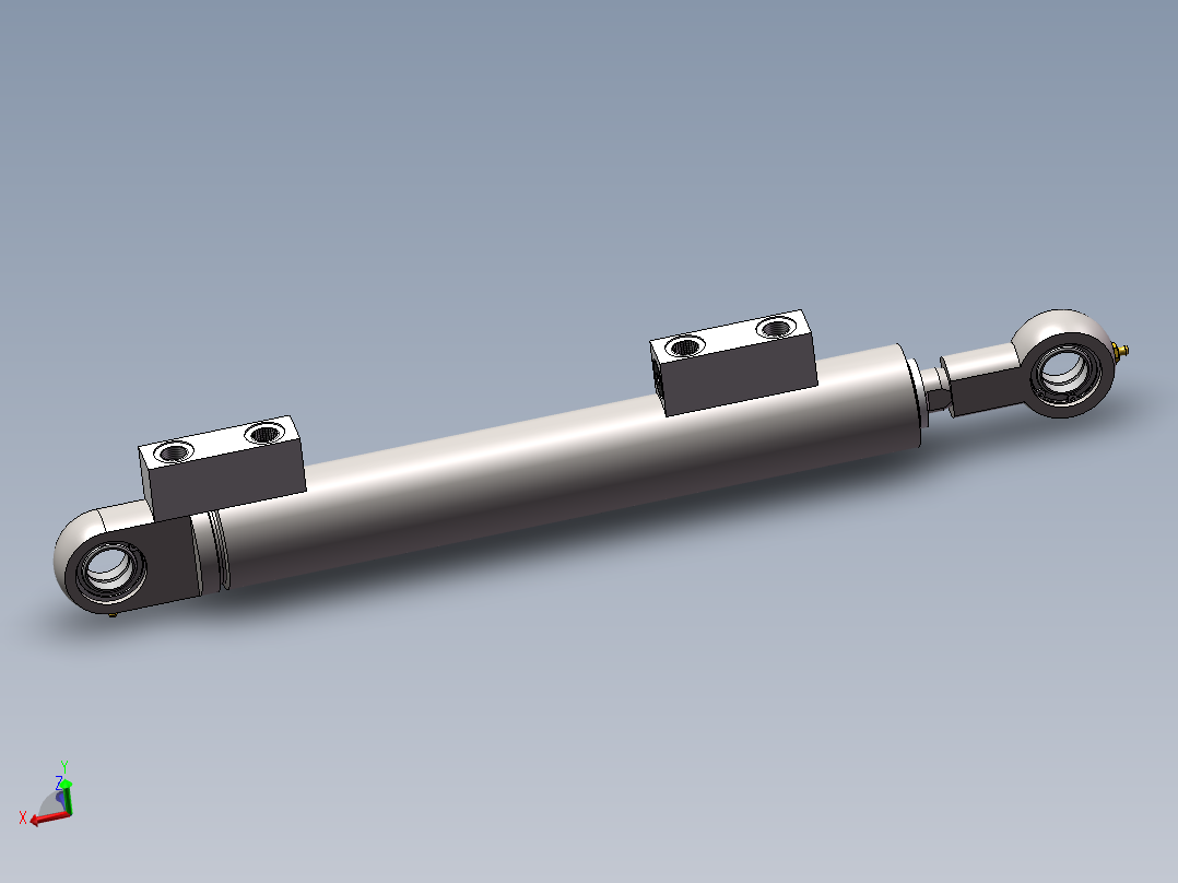 HSGK50X28X300-E 油缸主视图