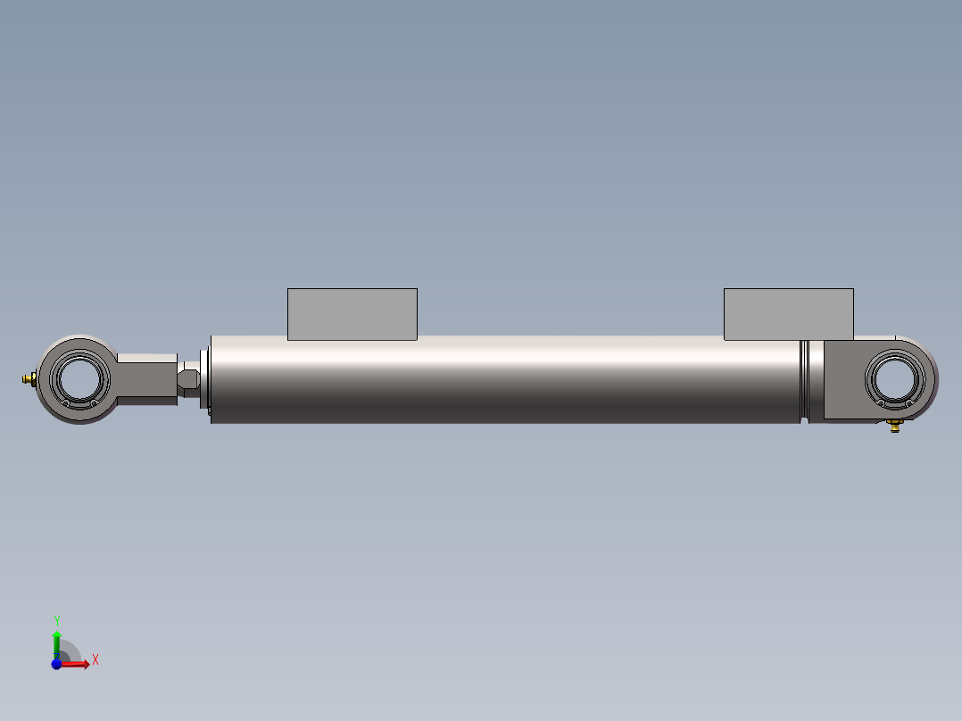HSGK50X28X300-E 油缸前视图