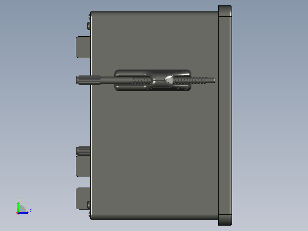 PFC控制器和万用表Weg model 0 MMW 01-M左视图