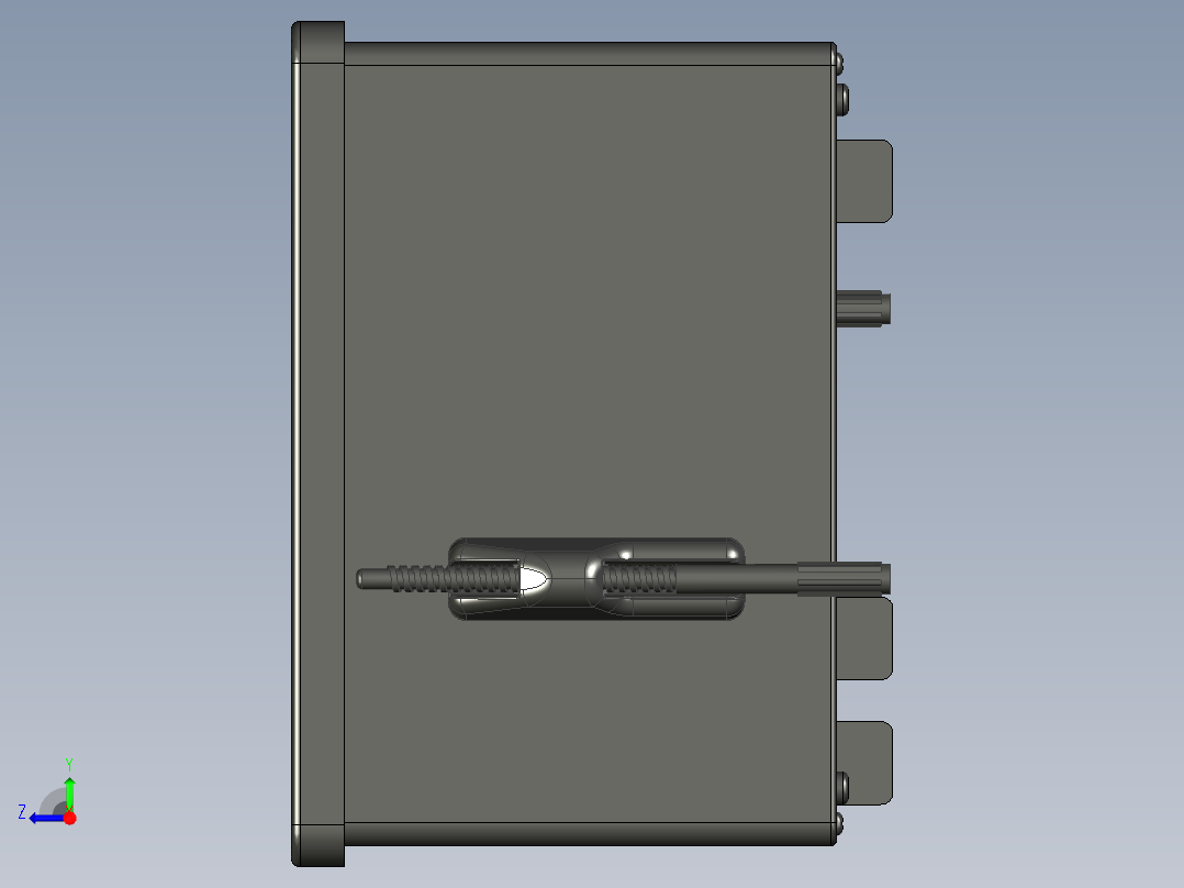 PFC控制器和万用表Weg model 0 MMW 01-M右视图