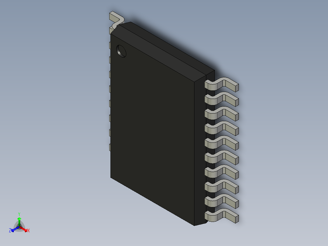 TSSOP-20-CMS8S6990N正等轴测图