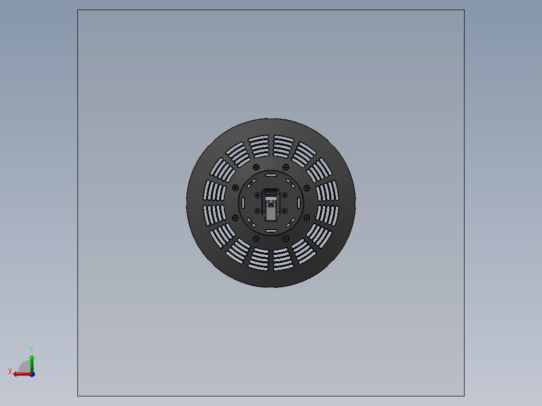 游艇通风口通风孔连接模型MF15后视图